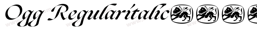 Ogg Regularitalic字体转换